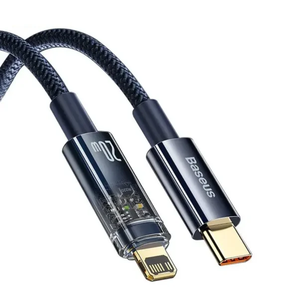 Baseus Explorer Series Auto Power-off 20W Type C To iPhone Fast Charging Data Cable (2 Meter)