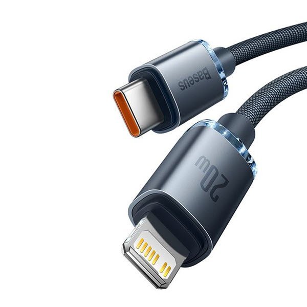 Baseus Crystal Shine Series 20W Fast Charging Type-C to Lightning Data Cable