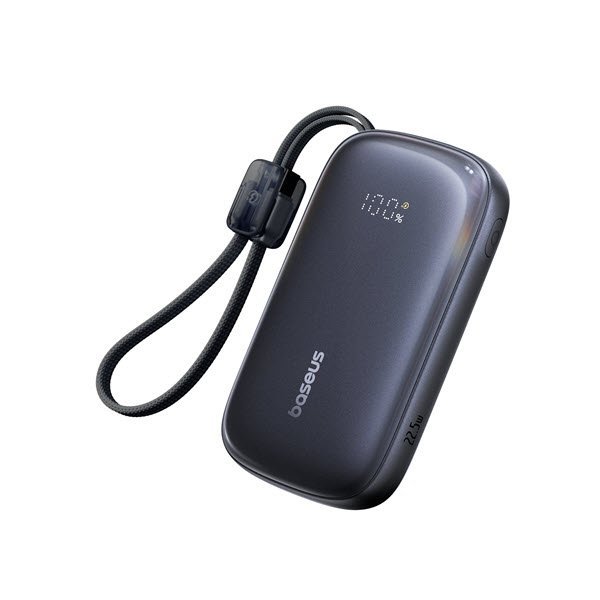 Baseus QPow 3 Ultra Power Bank – 22.5W Fast Charging, 20000mAh, Detachable Lightning Cable