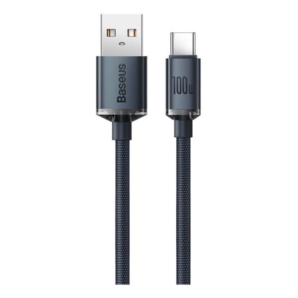 Baseus USB to Type-C 100W Crystal Shine Series Fast Charging Data Cable (1m)
