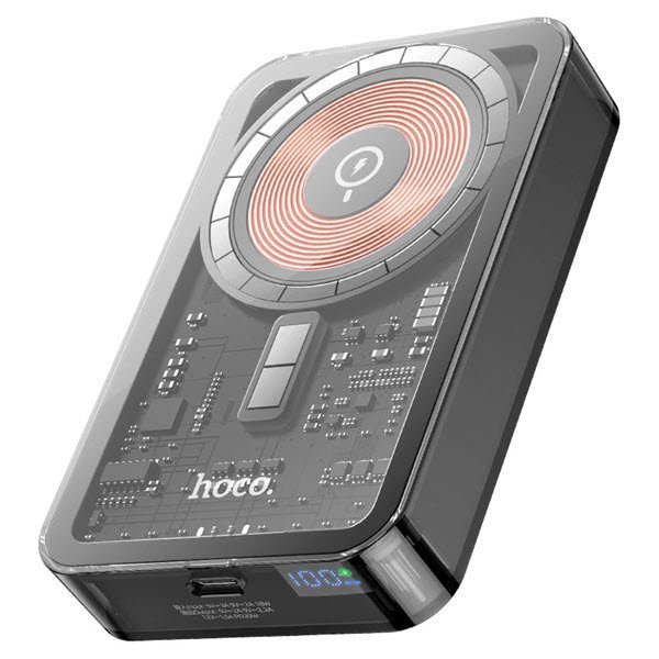 Hoco Q14A PD20W + QC3.0 10000 mAh Transferent Wireless Power Bank