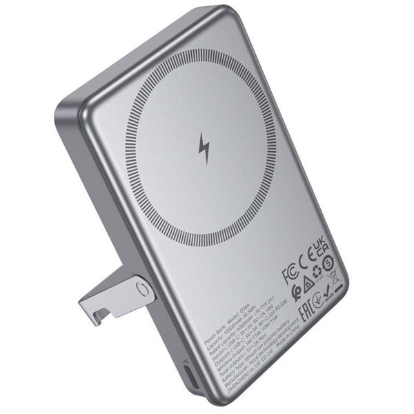 Hoco Q36A 10000mAh MagSafe Power Bank with Rotatable Kickstand | Fast Wireless Charging for iPhone