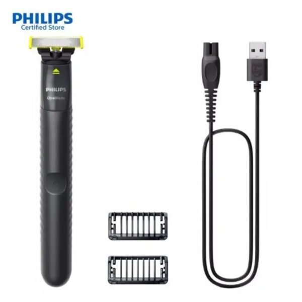 Philips OneBlade QP1424 10 Wet and Dry Cordless Trimmer with 1mm 3mm Combs