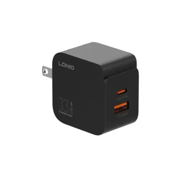 LDNIO Q2 33W USB-C and USB-A Fast Charger Travel Adapter