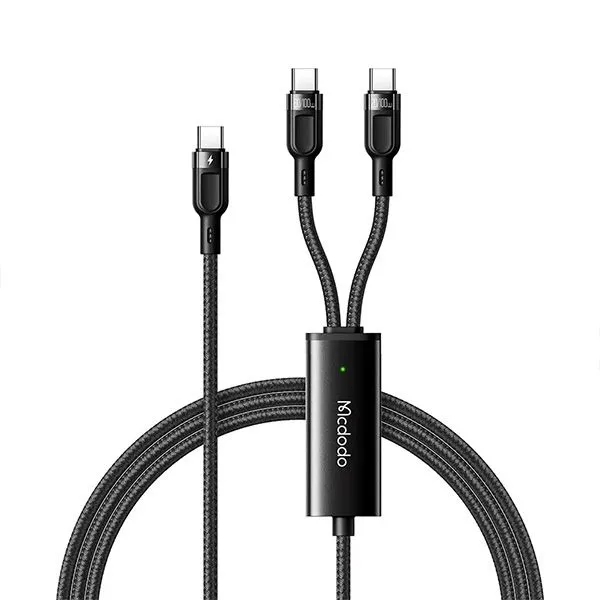 Mcdodo CA-674 2 in 1 Dual USB C 100W 5A Charging 1.2m