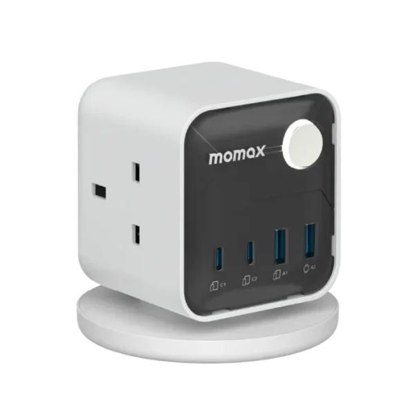 Momax 1-Charge Work Flow 3-Outlet GaN Power Cube 25W with USB Ports