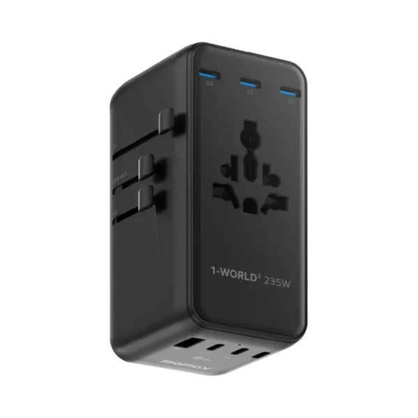 Momax 1-World² 235W Dreamer 235 7-Port Dual AC Travel Adapter