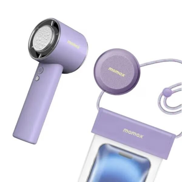 Momax Soda Pop Wear the Fresh Pack — Cooling Fan, Magnetic Speaker & Waterproof Phone Bag Bundle