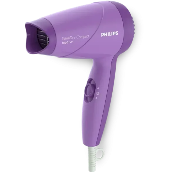 PHILIPS HP8100 46 Hair Dryer 1000W ThermoProtect with Narrow Concentrator & 1.5m Cord