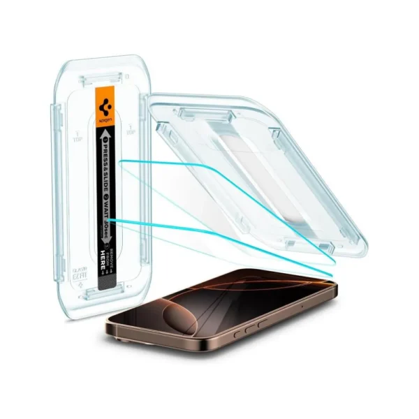 Spigen GLAS.tR EZ Fit Screen Protector for iPhone 16 Pro / 16 Pro Max (2 Pack)