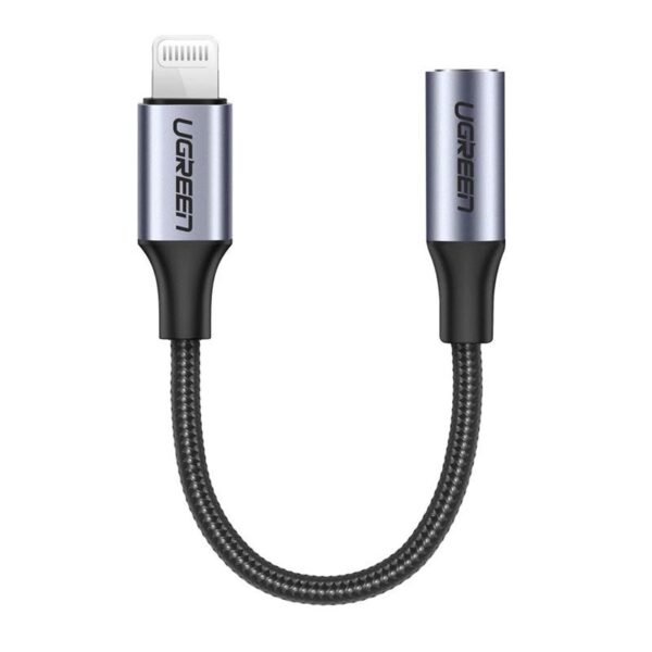 UGREEN 30756 Lightning M F Round Cable Aluminum Shell with Braided 10cm US211