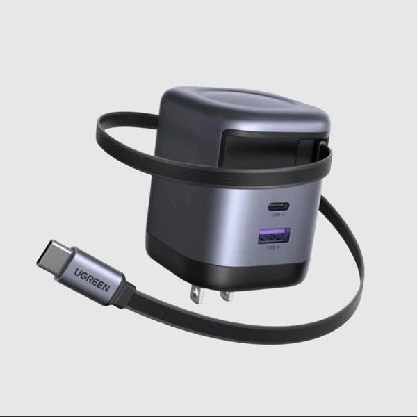 UGREEN Nexode X605 65W GaN USB-C Retractable Charger (65W USB-C PD)