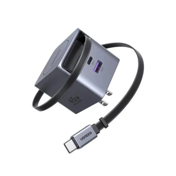 UGREEN X614 45W GaN Charger with Retractable Cable (65823)