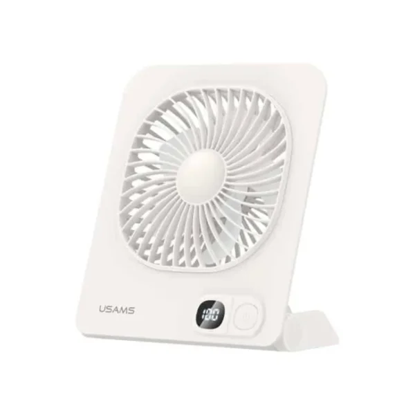 USAMS Lightweight Magnetic Desktop Fan with Rechargeable Battery