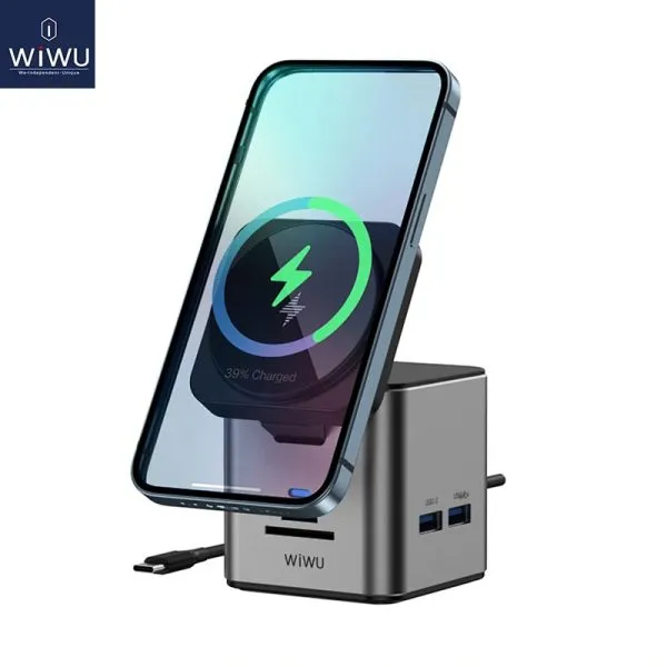 WIWU Wi-W025 9-in-1 Multi-Port Docking Station Hub Adapter